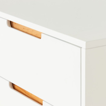 Nova 5 Drawer Chest - W60, White