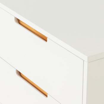 Nova 6 Drawer Lowboy, White