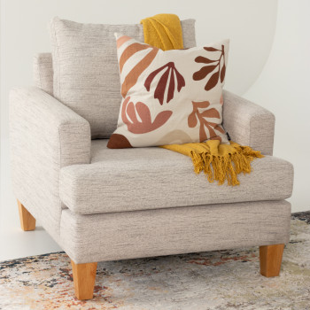 Paige 1 Seater Sofa, Brooklyn Oyster