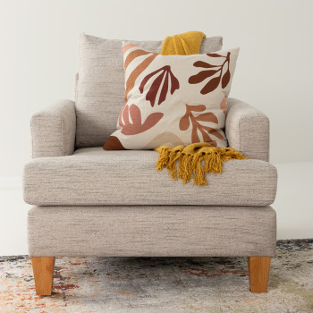 Paige 1 Seater Sofa, Brooklyn Oyster