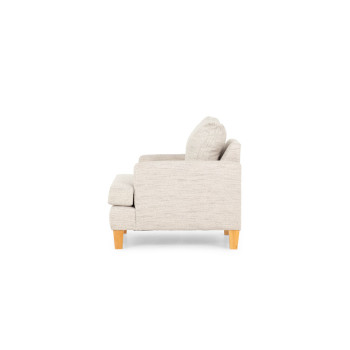 Paige 1 Seater Sofa, Brooklyn Oyster