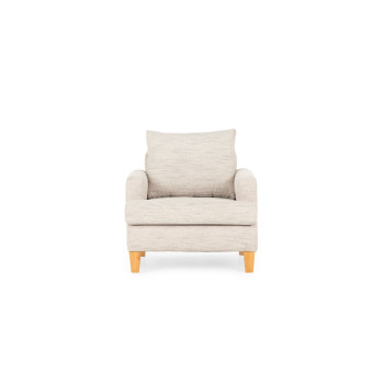 Paige 1 Seater Sofa, Brooklyn Oyster