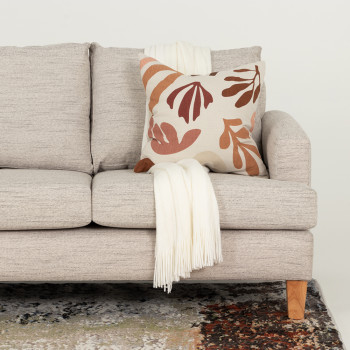 Paige 2 Seater Sofa, Brooklyn Oyster