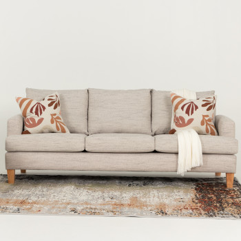 Paige 3 Seater Sofa, Brooklyn Oyster