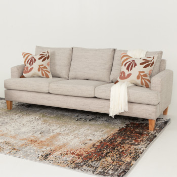 Paige 3 Seater Sofa, Brooklyn Oyster