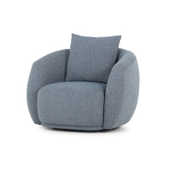 Laura Swivel Chair, Blue