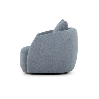 Laura Swivel Chair, Blue
