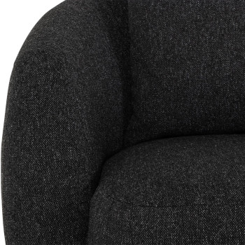 Laura Swivel Chair, Charcoal