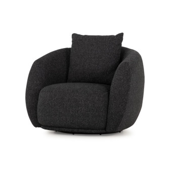 Laura Swivel Chair, Charcoal