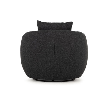 Laura Swivel Chair, Charcoal