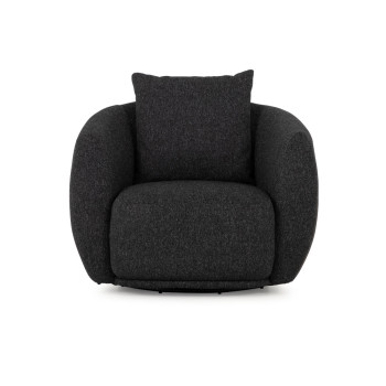 Laura Swivel Chair, Charcoal