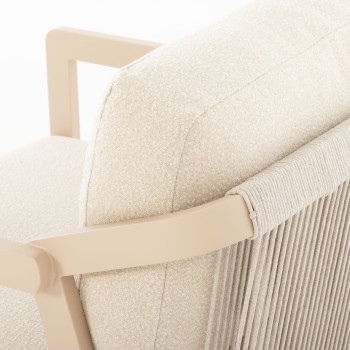 Rhodes Outdoor One Seater, Taupe