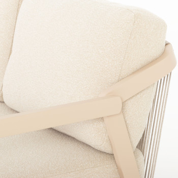 Rhodes Outdoor 3 Seater, Taupe