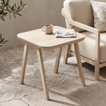 Rhodes Outdoor Bistro Table - W60, Taupe