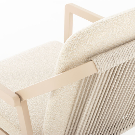 Rhodes Outdoor Dining Chair, Taupe