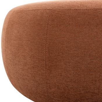 Kurt Ottoman - Large, Rust