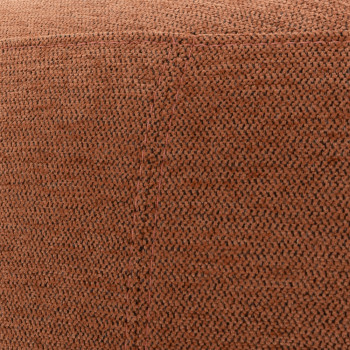 Kurt Ottoman - Large, Rust