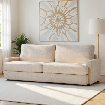 Aria 3 Seater Sofa, Natural