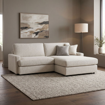 Aria Right Hand Facing Chaise Sofa, Ash