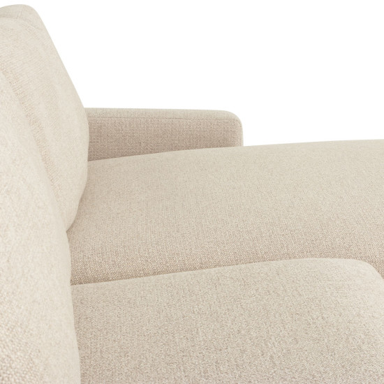 Aria Right Hand Facing Chaise Sofa, Natural