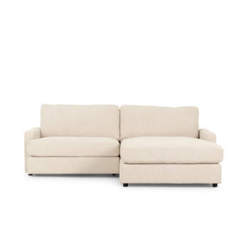 Aria Right Hand Facing Chaise Sofa, Natural