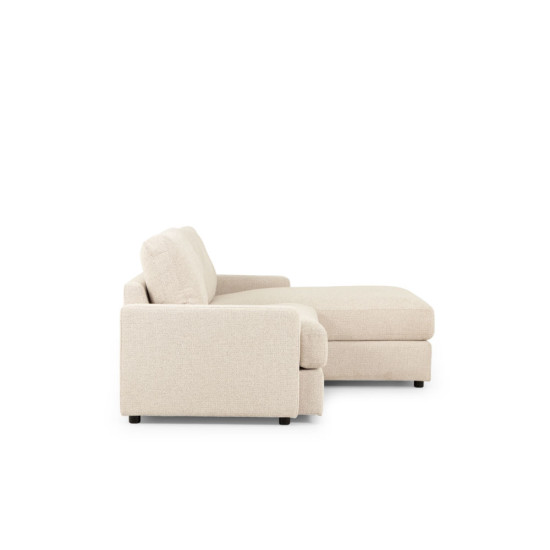 Aria Right Hand Facing Chaise Sofa, Natural