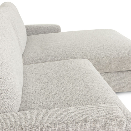 Aria Right Hand Facing Chaise Sofa, Grey