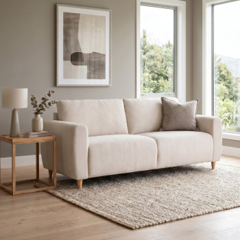 Paloma 3 Seater Sofa, Beige