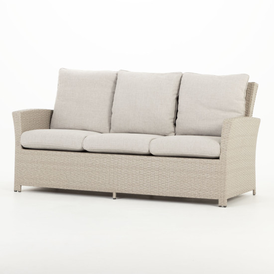 Sentosa Outdoor 6 Piece Lounge/Low Dining Set, Light Grey