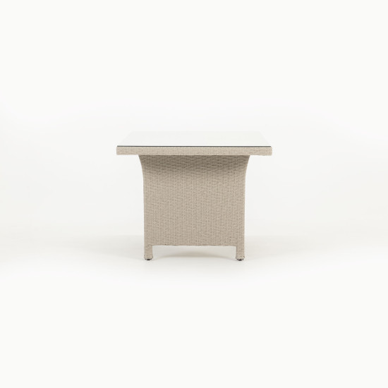 Sentosa Outdoor 6 Piece Lounge/Low Dining Set, Light Grey