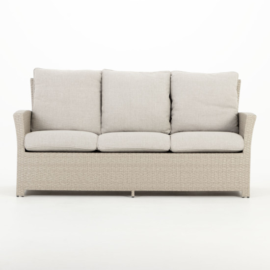 Sentosa Outdoor 6 Piece Lounge/Low Dining Set, Light Grey