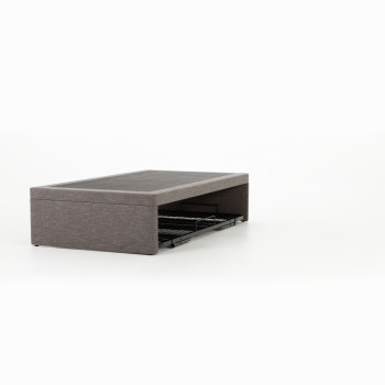 Serene King Single/ Single Trundle Bed Frame, Dark Grey