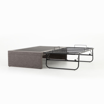Serene King Single/ Single Trundle Bed Frame, Dark Grey
