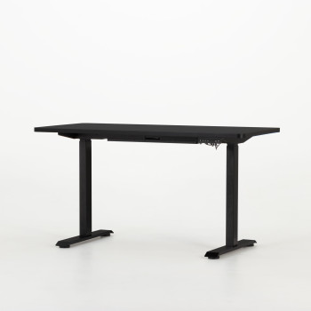 Triton Dual Motor Electric Height Adjustable Desk, Black