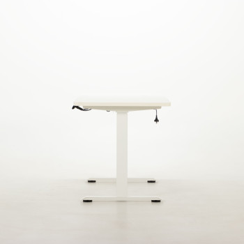 Triton Dual Motor Electric Height Adjustable Desk, White