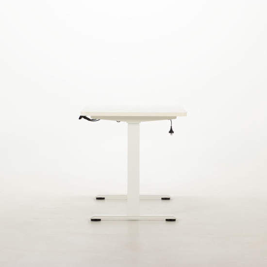 Triton Dual Motor Electric Height Adjustable Desk, White