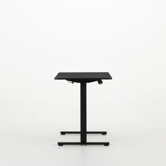 Linear Single Motor Electric Height Adjustable Desk, Black