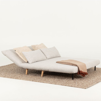 Max 2 Seater Sofa Bed, Sand