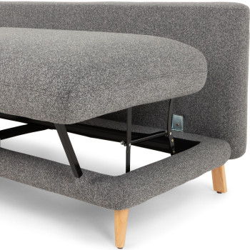 Oscar Sofa Bed, Charcoal