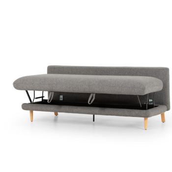 Oscar Sofa Bed, Charcoal