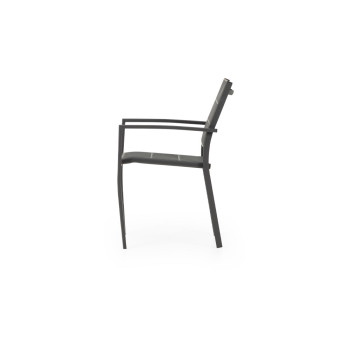 Havana Outdoor Dining Chair, Gunmetal