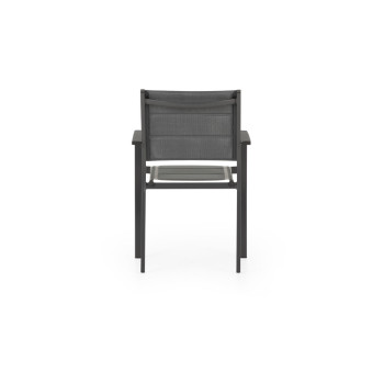Havana Outdoor Dining Chair, Gunmetal