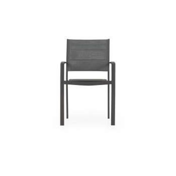 Havana Outdoor Dining Chair, Gunmetal
