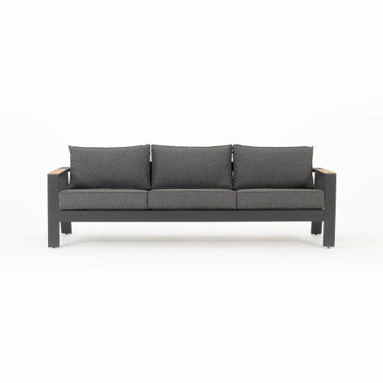 Palamea Outdoor 3 Seater, Gunmetal