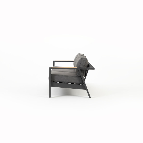 Palamea Outdoor 3 Seater, Gunmetal