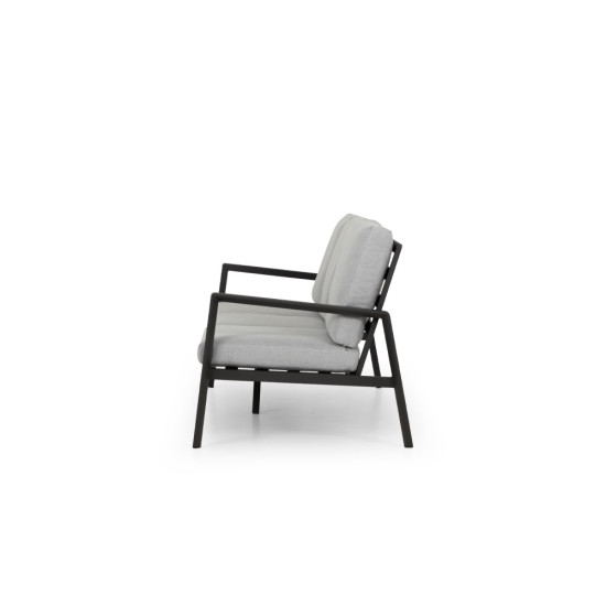 Porto 4 Piece Outdoor Lounge Set, Black