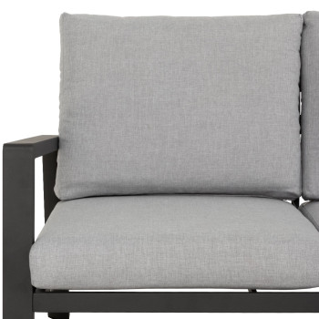 Porto 4 Piece Outdoor Lounge Set, Black