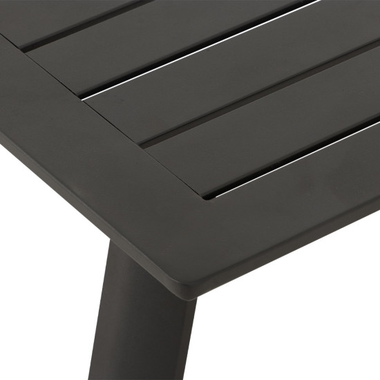 Porto 4 Piece Outdoor Lounge Set, Black