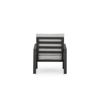 Porto 4 Piece Outdoor Lounge Set, Black