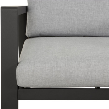 Porto 4 Piece Outdoor Lounge Set, Black